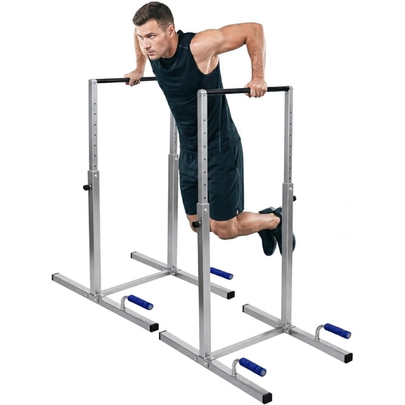Dip Bar Station Set, 9 Level Adjustable Dip Machine, 1000 lbs Heavy Duty Dip Bar for Home Gym, Calisthenics Equipment for Home, Calisthenics Bar, Dips Bar, parallel bars, Full Body Pair Set