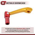 thumbnail image 4 of Folding Motorcycle Gear Shifter Lever for Honda CRF150F 2003-2017 Pedal Shift Lever Arm Gold Tone Red Silver Tone, 4 of 6