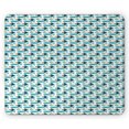 thumbnail image 1 of Scandinavian Mouse Pad, Nautical Composition with School of Fish Pattern Colorful Animals Dashed Lines, Rectangle Non-Slip Rubber Mousepad, Multicolor, by Ambesonne, 1 of 2