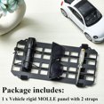 thumbnail image 3 of shiyou-Auto Vehicle Rigid MOLLE Panel Metal Car Sun Visor Organizer MOLLE Tactical Visor Organizer Tactical Gear Storage Visor Cover Holder Compatible MOLLE Pouches EDC Tools (12 x 5.8 Inch), 3 of 4