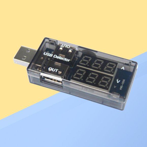 TABLETREANDS Tester Portátil Negro Para Y Corriente USB Con Pantalla LCD Y Función De Medición