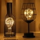 thumbnail image 4 of Lámpara de mesa de metal con pantalla hueca, bombilla Edison, lámpara de alambre de cobre, funciona con pilas 235x16x16 CM, 4 of 9