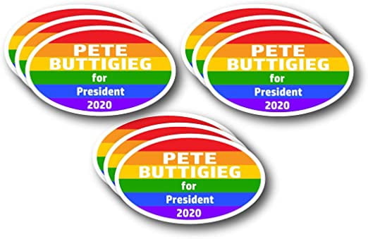 PETE BUTTIGIEG For President 2028 Oval Bumper Sticker - 3"x5", Durable Polyester