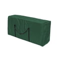 thumbnail image 1 of QJUHUNG Christmas Ornament Storage Box Heavy Duty Xmas Wreath Container with Sleek Zipper Artificial Wreaths  Durable Handles  Dual Zipper & Card Slot  Holiday Xmas Tear-Resistant Storage, 1 of 3
