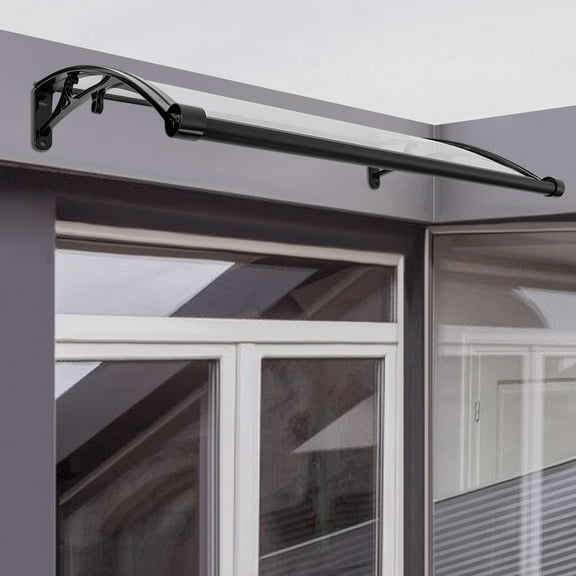 Windows/Doors Awning Canopy Patio Awning Canopy with Pre-Drilled Holes 60*100cm
