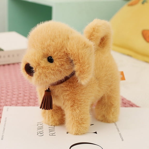 Cute Golden Retriever plush toy, 18cm dog doll