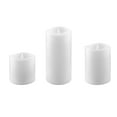 thumbnail image 4 of Stonebriar Collection 3 Pack Real Wax Assorted Size Flameless LED Pillar Candles with Remote and Timer, 4 of 7