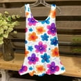 thumbnail image 1 of Clearance Staron Womens Summer Tops Loose Fit Flowy Shirts Trendy Sleeveless Round Neck Tank Tops Boho Floral Basic Spring Summer Casual Soft Blouses, 1 of 5