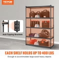 thumbnail image 2 of Estantería de almacenamiento VEVOR de 5 niveles, ajustable, capacidad de 900 kg, 2 of 9