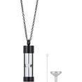 thumbnail image 2 of Urn Necklaces for Ashes Glass Perfume Bottle Pendant 304 Stainless Steel Cbale Chain Necklaces Jewelry Charm Urn Ashes Memorial Pendant Keepsake with Funnels Ashes for Pet or Human, 2 of 8