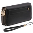 thumbnail image 1 of Cartera GAEKEAO Clutch de piel con bloqueo RFID para mujer, 1 of 6