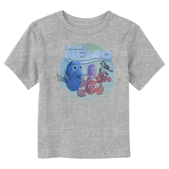 Toddler's Finding Nemo Group Picture Graphic Tee Athletic Heather 3T