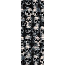 Spooky Skull Wall Halloween Party 47 Inches X 20 Feet Long Decor Backdrop