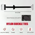thumbnail image 6 of UHIAGREE 150 Pcs Nylon Universal Cable Tie Buckle,Self-Locking Automotive Zipper Clips for Car,Home, 6 of 7