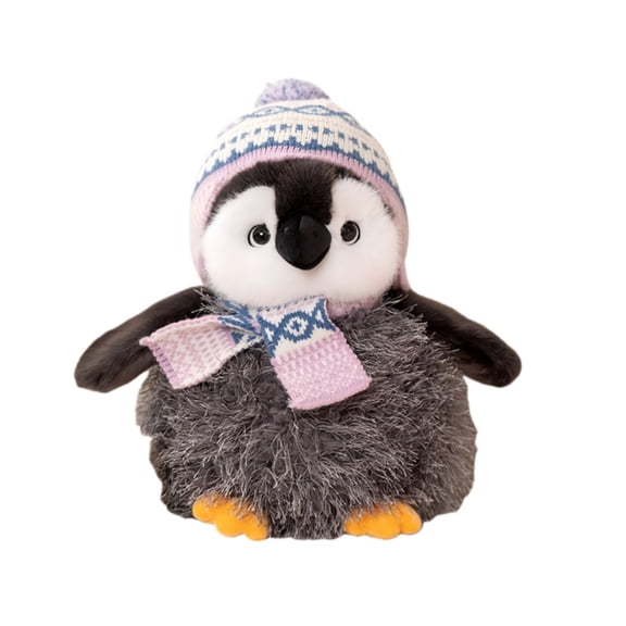 Chubby Penguin Stuffed Animal-Soft Huggable Soothing Toy Ocean Theme Companion Christmas Birthday Valentine's Day Gift