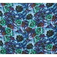 thumbnail image 2 of Zelouf Zs1909T Print Hi Multi Chiffon  , Sewing, DIY, Crafts Fabric by the Yard, 647 Wine/green, 10 Yard, 2 of 2