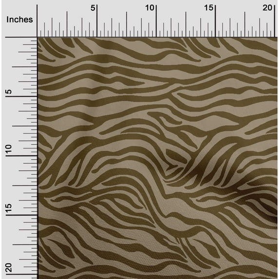 oneOone Silk Tabby Dark Olive Green Fabric Skins Animal Sewing Fabric By The Yard Printed Diy Clothing Sewing Supplies 42 Inch Wide