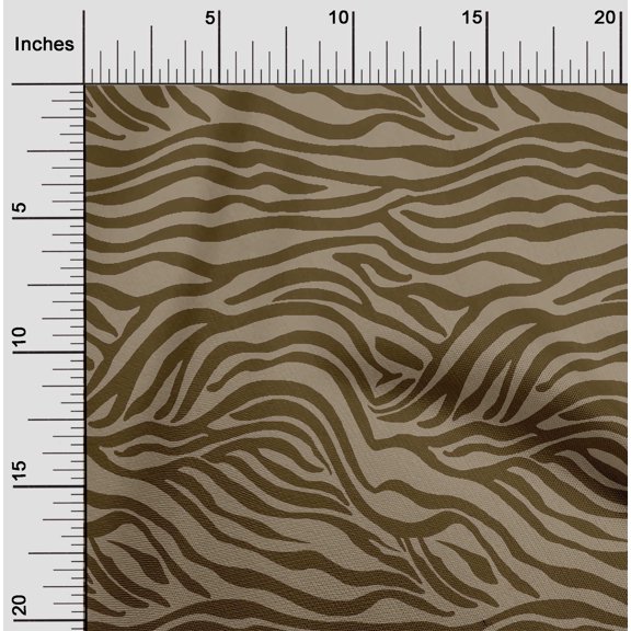 oneOone Cotton Poplin Twill Dark Olive Green Fabric Skins Animal Sewing Material Print Fabric By The Yard 56 Inch Wide