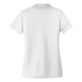 thumbnail image 2 of Womens Dry Zone UV Polyester Micro-Mesh Polo White 4X-Large, 2 of 6