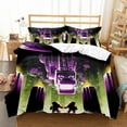 thumbnail image 1 of siniker Bedding Set Kids Quilt Cover 3D Cartoon Playing Bed Cover Set with Pillowcase and Zipper Closure, 1 of 2