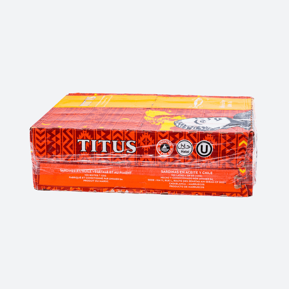 Titus Sardines 50 Cans - Case