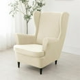 thumbnail image 6 of Wingback Chair Covers Slipcover,2 Piece Stretch Wing Chair Covers,Waterproof Soft Wingback Armchair Slipcover for Living Room and Bedroom, 6 of 8