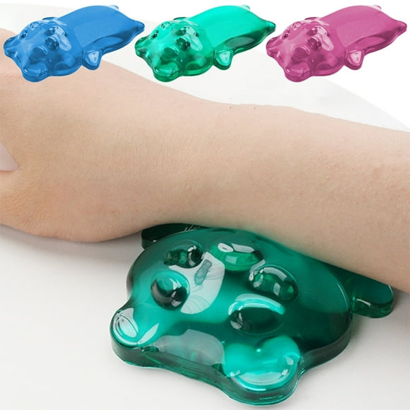 Almohadilla ergonómica de gel para reposamuñecas - Cojín transparente impermeable para escritorio de oficina, ordenador y juegos - Alivia el dolor de manos y muñecas