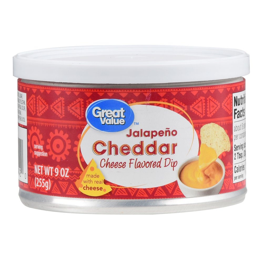Great Value Jalapeno Cheddar Cheese Flavored Dip, 9 Oz.