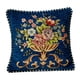 thumbnail image 2 of Funda de almohada cuadrada lavable a máquina de 19 x 19 pulgadas con estampado floral Azul, 2 of 9