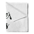 thumbnail image 2 of Hope Soft Flannel Fleece Throw Blanket, There is Always Hope Hand Lettering Style Illustration Inspirational Vintage, Cozy Plush for Indoor and Outdoor Use, 50" x 70", Black and White, by Ambesonne, 2 of 5