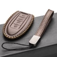 thumbnail image 4 of Vitodeco Leather Smart Key Fob Case Cover Protector - Compatible with Nissan | Compatible with Infiniti - (2007 - 2022 Models) - 4 Buttons, Brown, 4 of 5