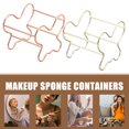 thumbnail image 4 of 4pcs Makeup Sponge Holders Metal Beauty Sponge Racks Egg Powder Puff Drying Stands, 4 of 8