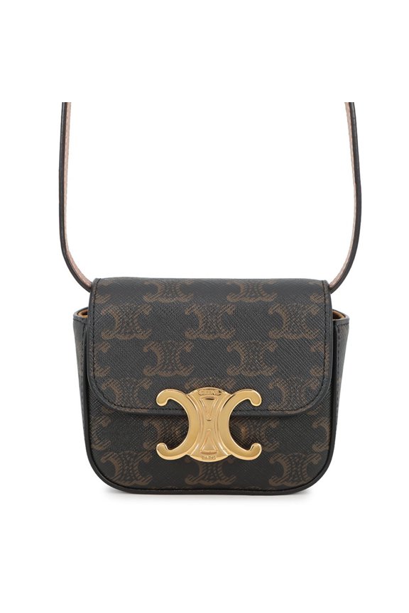 Pre-Owned Celine Triomphe Mini Claude Shoulder Bag 10I512 CELINE Handbag