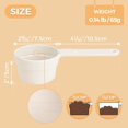 thumbnail image 2 of Tingzi Dog Food Scoop  Cup Melamine Pet Food Scoop Measuring Cup for Dog Cat Ferret Rabbit Bird Food, Half Cup Scoop Food-Grade Pet Feed Scoops with Handle, Dishwasher Safe, White, 2 of 8
