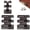 Black*10pcs, variant on Metal Corner Protector, Heavy-Duty Brass Skirting Board Guards 5/10Pcs, Prevent Scratches & Wear, Durable Corner Protection for Home, Office, High-Traffic Areas