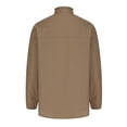 thumbnail image 7 of FamilyThread Women's Linen V Neck Long Sleeve Shirts Button Down Long Oversized Tops Plus Size Blouse Solid Color Shirt, 7 of 7