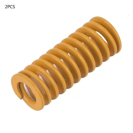 

Abastado 2pcs OD 10mm ID 5mm High Accuracy Steel Yellow Less Light Load Mould Die Spring (TF10*30mm)