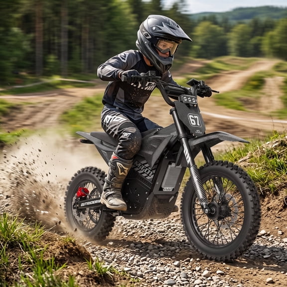 52V 28Ah Electric Dirt Bike for Adults & Teens — 5000W Peak Mid-Drive Motor, 330Nm Torque, Up to 50 MPH, Removable Battery 40-60 Miles, Hydraulic Brakes, IPX6 Waterproof 150KG Max Load Off-Road Ebike