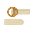thumbnail image 2 of INSPIRE CHIC Women's Vintage Round Buckle Woven Belts Boho Waist Belt Striped Round Buckle, 2 of 5