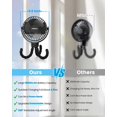 thumbnail image 4 of Ventilador portátil para cochecito, uso como banco de energía, 65 H, 12000 mAh, ventilador con batería, trípode flexible, ventilador para asiento de coche de bebé con sincronización, mini ventilador p, 4 of 7