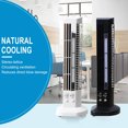thumbnail image 4 of Bladeless Tower Fan, Household Convenient Desktop Fan, Oscillating Fans Standing Fans for Indoors 90 Degree Oscillating Quiet Portable USB Desk Fan, Mini Desk Tower Fans for Home Office, 4 of 6