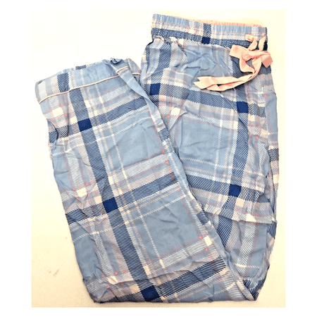 NAUTICA $46 NEW Blue 6599 Plaid Pajama Womens Sleepwear Bottom M