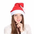 thumbnail image 5 of 2024 Lindo gorro navideño para niños/adultos, gorro de felpa no tejido rojo con luz LED, gorro de Papá Noel para el hogar, la oficina, el bar, la decoración de la fiesta navideña, 5 of 5