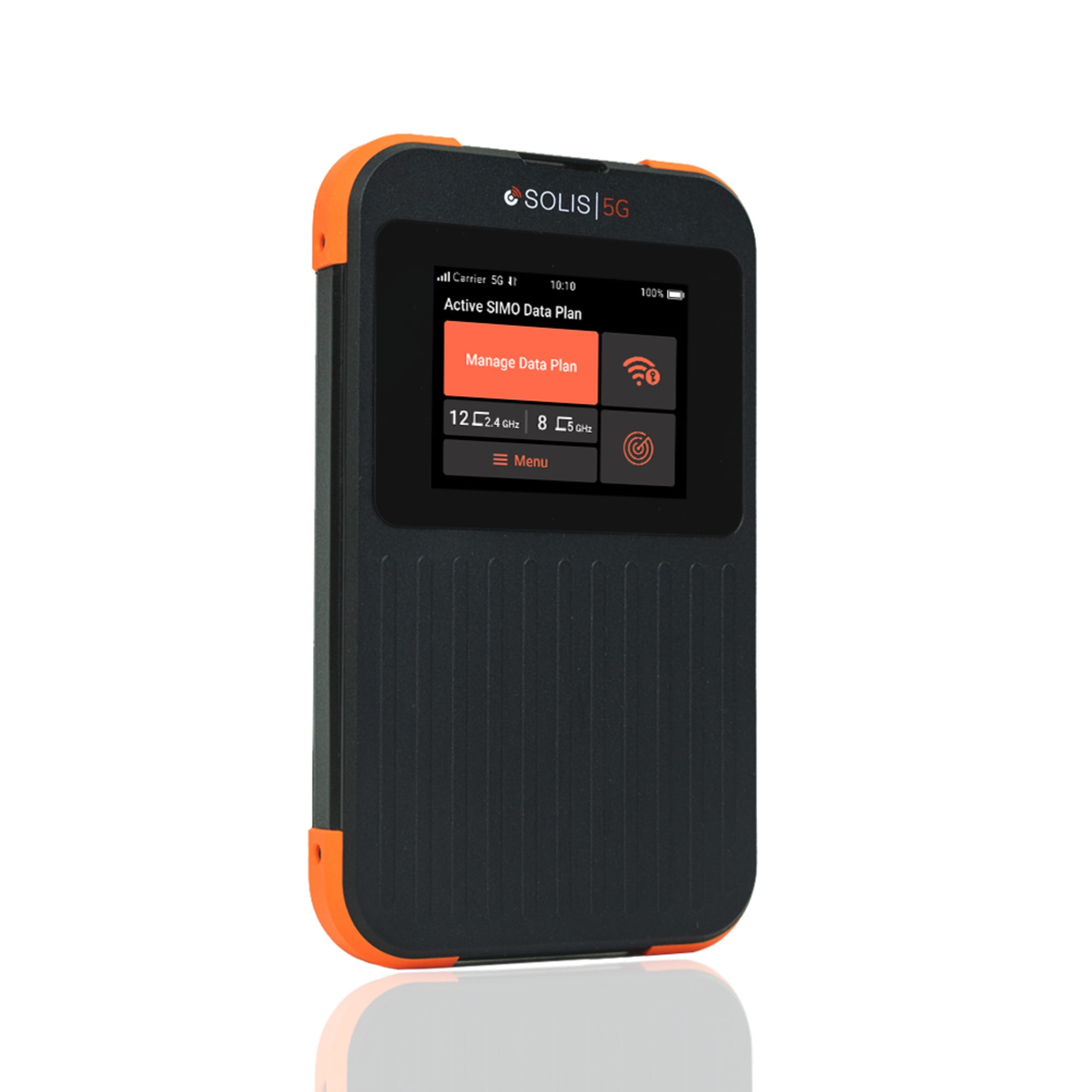 Solis 5G WiFi Mobile Hotspot for Travel, Local and International Coverage Router, Multi-Carrier Access, No Contract or SIM Card Required, (Includes a Lifetime Data of 250MB)