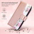 thumbnail image 6 of ULAK Wallet Phone Case for iPhone SE 5G 2022,iPhone SE 2020,iPhone 8 7, Shockproof Kickstand Flip Case for Apple iPhone SE 3 2 Geneneration/7/8 with Credit Card Holder for Girls Women, Pink, 6 of 9