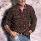 thumbnail image 1 of Camisa de hombre a cuadros azul gris café informal para exteriores calle manga larga solapa diseño de diseñador nueva oferta primavera verano, 1 of 6