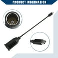 thumbnail image 4 of Unique Bargains 9V 0.29m Cigarette Lighter Adapter USB Type C Cigarette Lighter Converter Cable for Car RV Black, 4 of 7