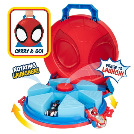 MARVEL Spidey and His Amazing Friends Action Launch Vehicle Carry Case Toddler Toy