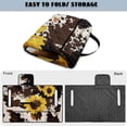 thumbnail image 6 of Xixirimido Portable Golf Cart Seat Covers, Quilted Golf Cart Seat Towel Blanket with 4 Pockets Universal Fit for EZGO Club Car and More 2 Person Seats Carts, Cowhide Sunflower, 6 of 8