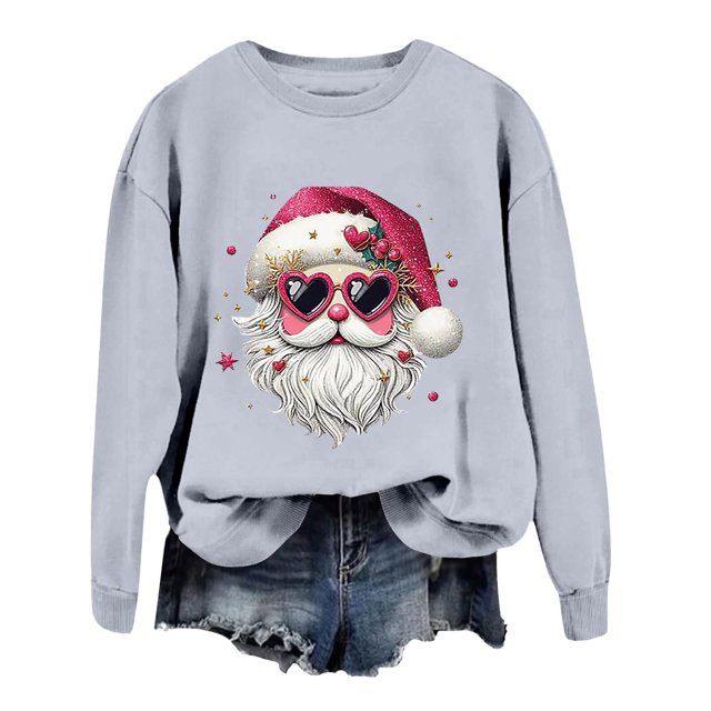 EHQJNJ Sweat-Shirt Rouge pour Femmes, Sweat à Capuche à Manches Longues Col Rond avec Imprimé de Noël, Sweat-Shirt Noir Graphique pour Femmes, Sweat-Shirts Graphiques Animaux